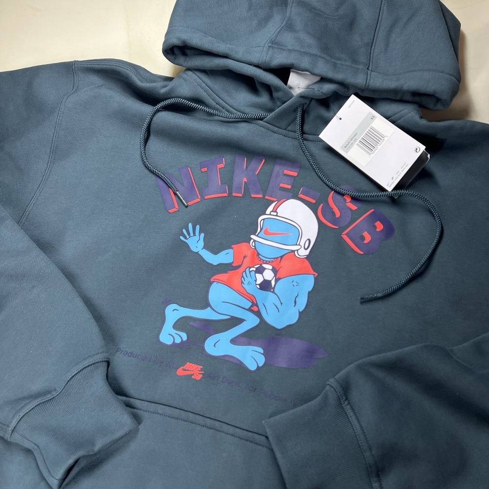 Nike SB Skate Fleece Pullover Hoodie Heavy Sweater Unisex XS FQ2196-328 Sample
